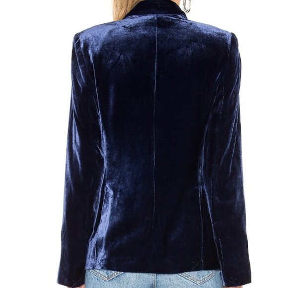 L'Agence Blue Velvet Chamberlain Blazer Size 2. - Picture 3 of 7